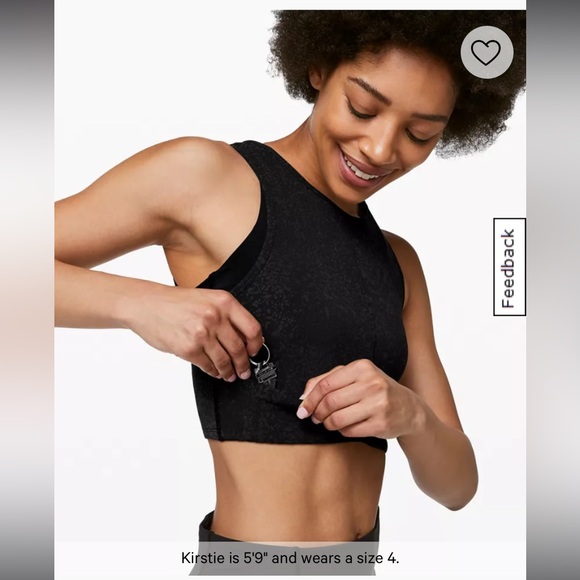 Lululemon X Peleton- Size 12 - Reflective- Energetic Edge Crop Top - Picture 9 of 14